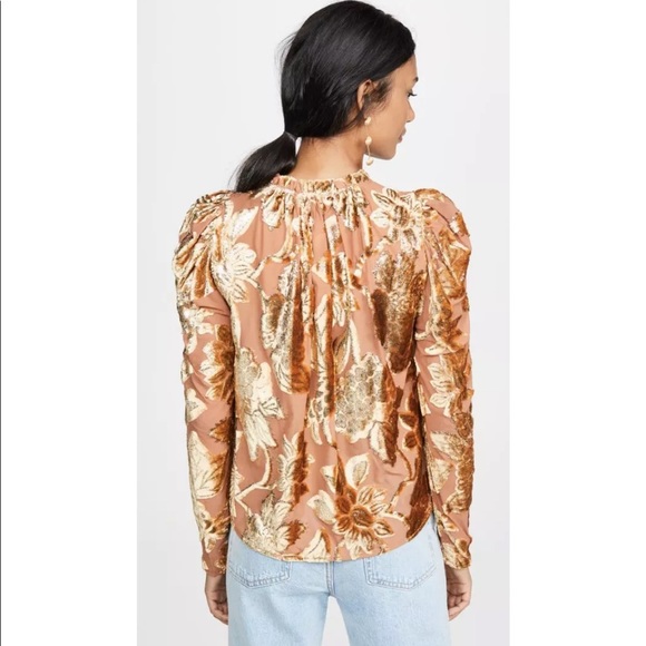 Ulla Johnson rose gold Camilla blouse - Picture 5 of 12